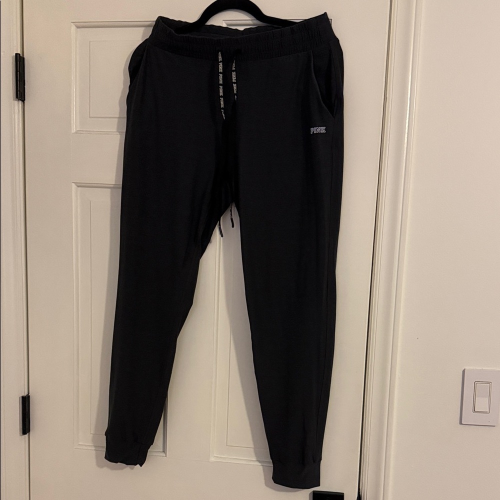 PINK Black Jogger Pants